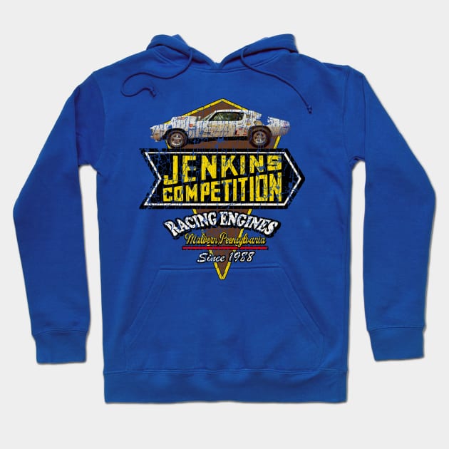 Jenkins Competition Racing Engines // 50s Vintage Hoodie by Niko Neon